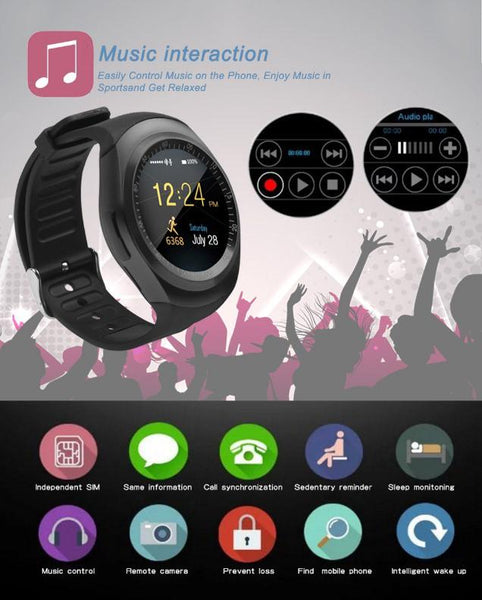Y1 Smart Watch with Micro SIM card