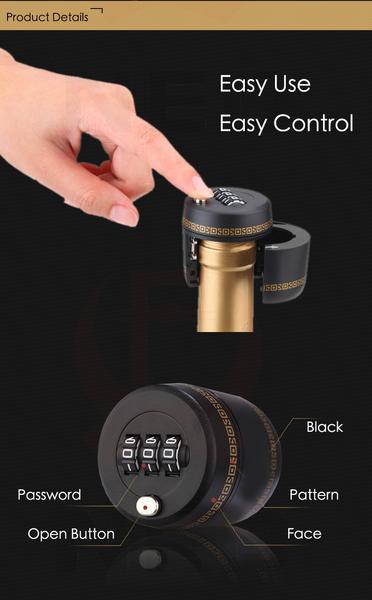 Combination Lock Wine Stopper