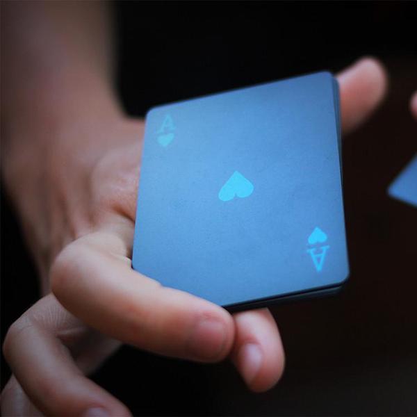 Black Plastic Waterproof Poker Playing Cards
