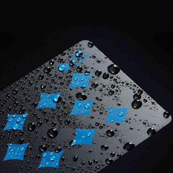 Black Plastic Waterproof Poker Playing Cards