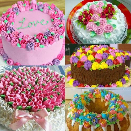 7 Pcs-Russian Tulip Icing Nozzle Set