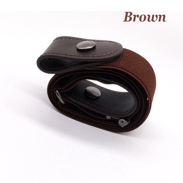 Buckle-Free Elastic Belt For Jean Pants Dresses No Buckle Stretch Elastic Waist Belt