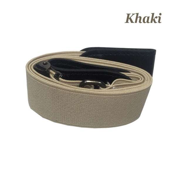 Buckle-Free Elastic Belt For Jean Pants Dresses No Buckle Stretch Elastic Waist Belt
