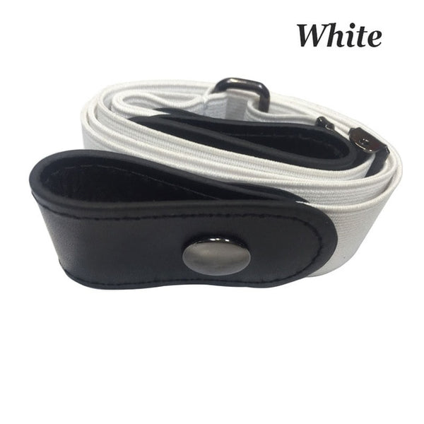 Buckle-Free Elastic Belt For Jean Pants Dresses No Buckle Stretch Elastic Waist Belt
