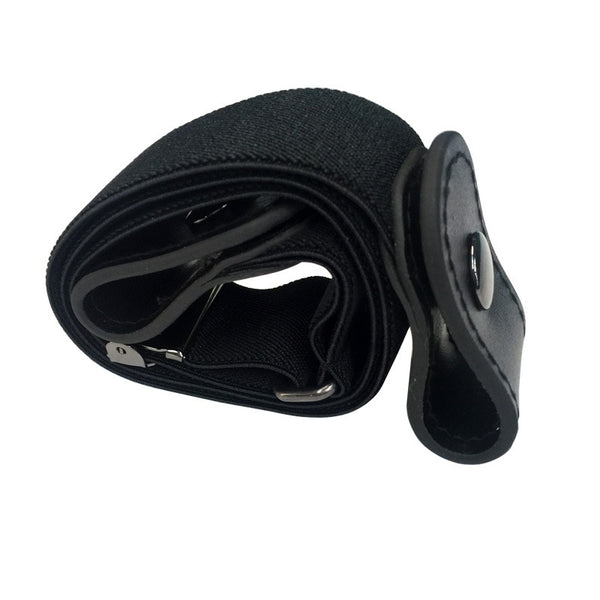 Buckle-Free Elastic Belt For Jean Pants Dresses No Buckle Stretch Elastic Waist Belt