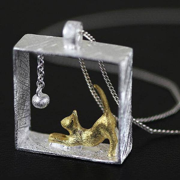 CattyBox™- Cat In The Box Necklace