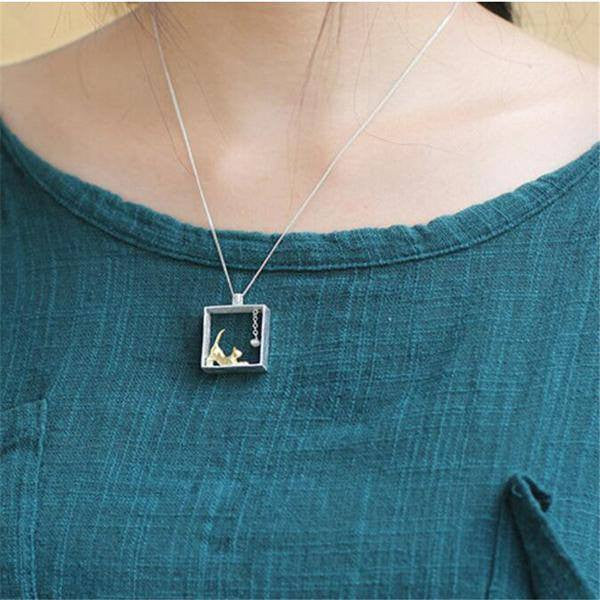 CattyBox™- Cat In The Box Necklace