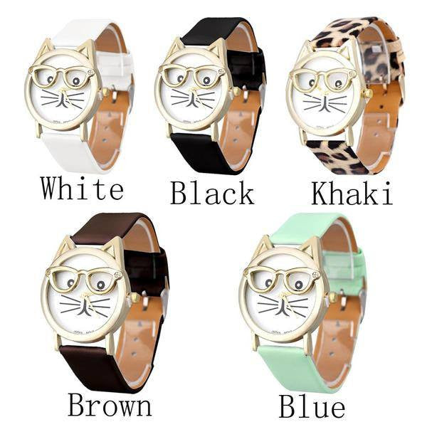Cute Glasses Cat Watch