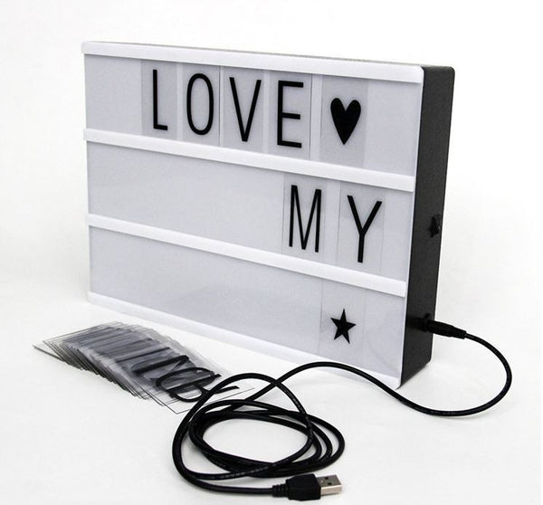 Letter Lightbox