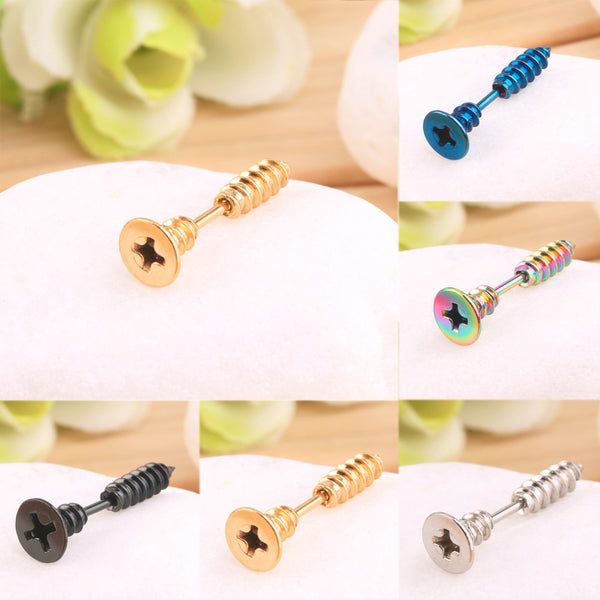 Screw Stud Earrings   Chasecent