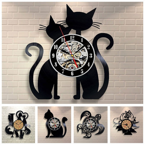 Home Decor - 3D Animal Wall Clock Vinyl