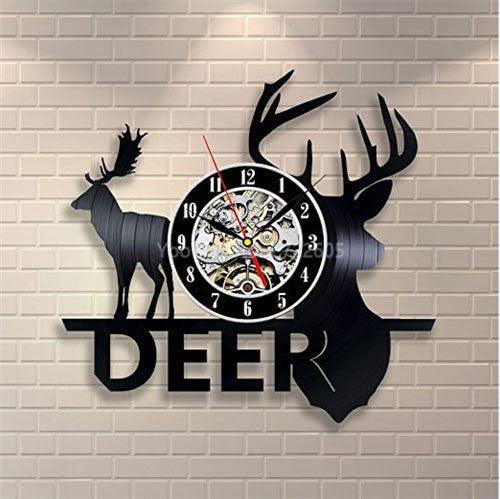 Home Decor - 3D Animal Wall Clock Vinyl