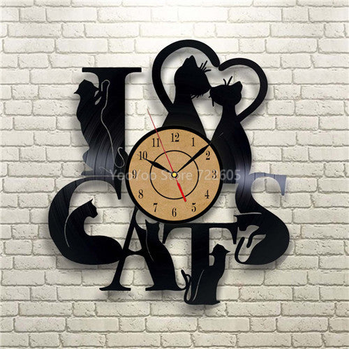 Home Decor - 3D Animal Wall Clock Vinyl