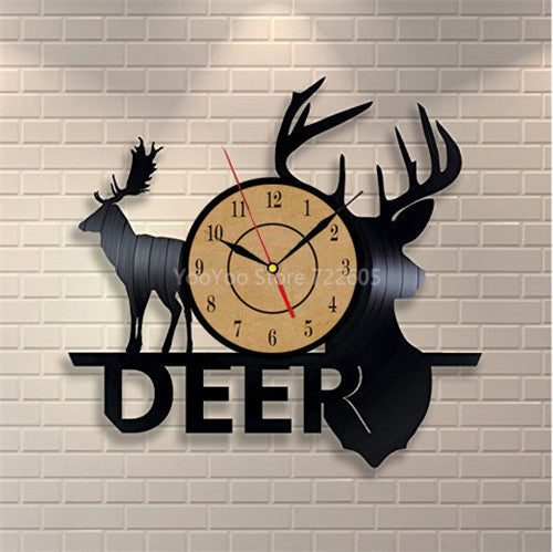 Home Decor - 3D Animal Wall Clock Vinyl