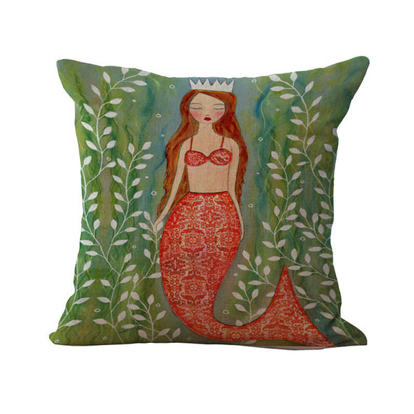 Home Decor - Beautiful Mermaid Pillow Cover