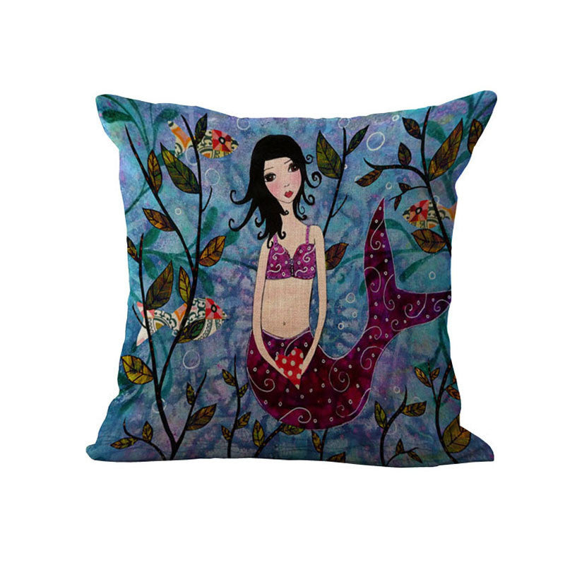 Home Decor - Beautiful Mermaid Pillow Cover