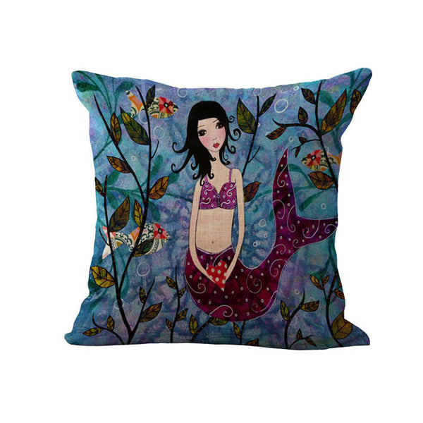 Home Decor - Beautiful Mermaid Pillow Cover