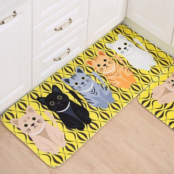 Kawaii Cat Bathroom Mats
