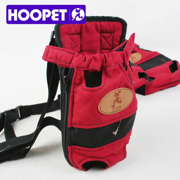 HOOPET Dog carrier fashion red color Travel dog backpack breathable pet bags shoulder pet puppy carrier