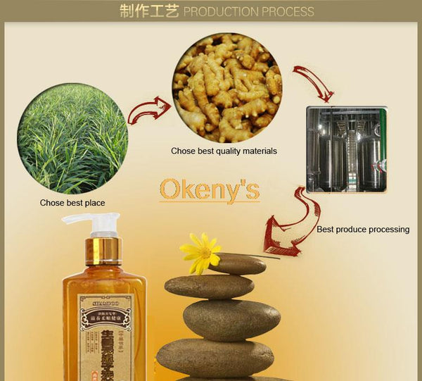 Genuine Professional Hair ginger Shampoo 300ml, Hair regrowth Dense Fast, Thicker, Shampoo Anti Hair Loss Product