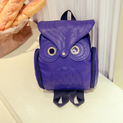 Leather Owl Backpack