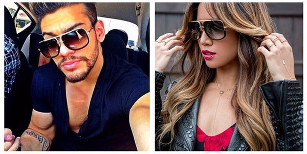 New Brand Square Big Frame Fashion Sunglasses Men Oversized Gold Glasses for Women Driving Retro Sun Glasses Oculos de sol
