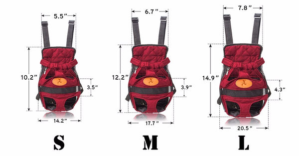 HOOPET Dog carrier fashion red color Travel dog backpack breathable pet bags shoulder pet puppy carrier