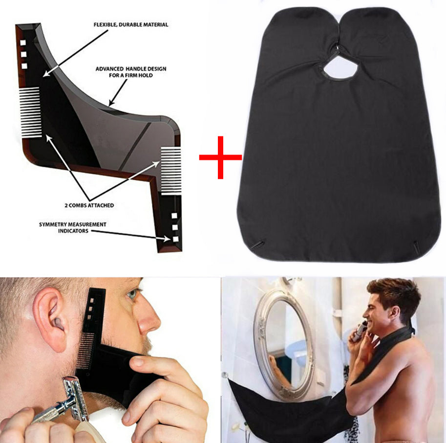 Beard Apron + Shaper Combo