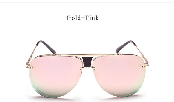 Men or women Brand Designer Sunglasses Original FeMale Lady UV400 Mirror Kim Kardashian Sun Glasses Full Metal 2016 New Fashion