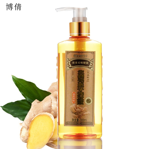 Genuine Professional Hair ginger Shampoo 300ml, Hair regrowth Dense Fast, Thicker, Shampoo Anti Hair Loss Product