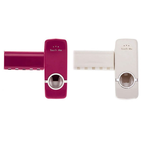 High Quality Bathroom Sets New Automatic Toothpaste Dispenser Toothbrush Holder Set
