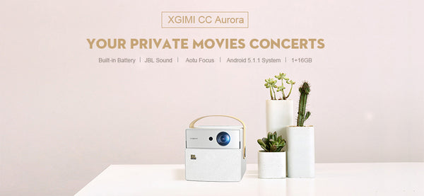 XGIMI CC Aurora Mini Portable DLP Projector Home Theater Android Wifi 3D Support 4K HD Video With Battery Videoprojecteur Beamer