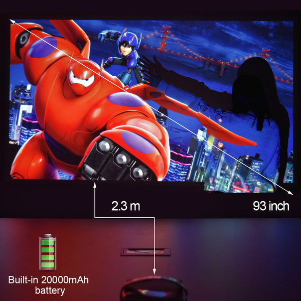 XGIMI CC Aurora Mini Portable DLP Projector Home Theater Android Wifi 3D Support 4K HD Video With Battery Videoprojecteur Beamer