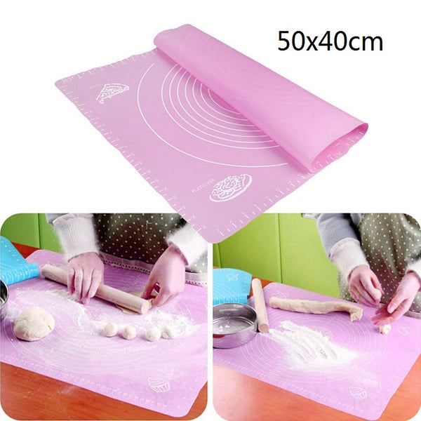 Ex-large Silicone Baking Mat for Oven Scale Rolling Dough Mat Fondant Pastry Mat Non-stick Bakeware Cooking Tools Four Sizes