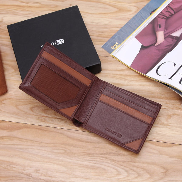 Modoker Smart Wallet Genuine Leather with alarm GPS Map, Bluetooth Alarm Men Purse, Black