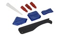 Caulking Tool Kit & Silicone Scraper Tool Kit , 3 in 1 Silicone Sealant Replace & Removal Tool Kit With 5 Size of Exchangeable
