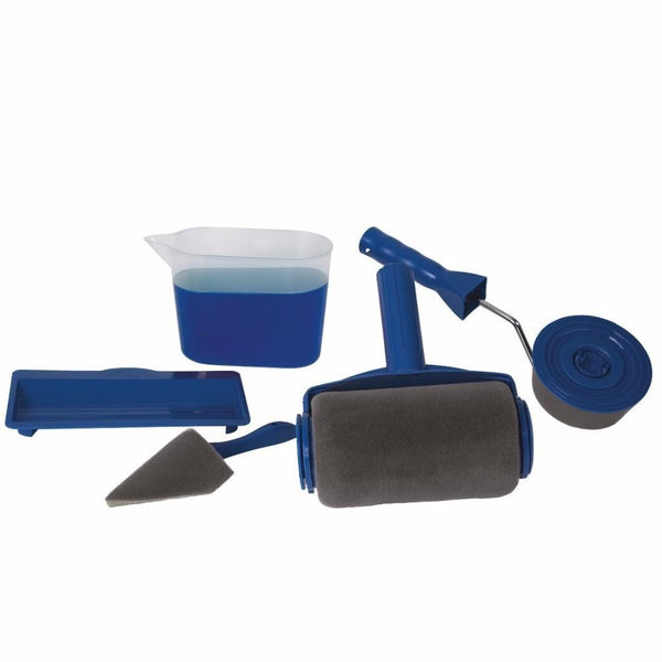 NEW Paint Runner Pro Roller Brush Handle Tool Flocked Edger Office Room Wall Painting Home Garden Tool Roller Paint Brush Set