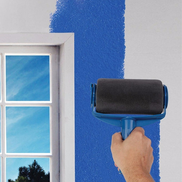 NEW Paint Runner Pro Roller Brush Handle Tool Flocked Edger Office Room Wall Painting Home Garden Tool Roller Paint Brush Set