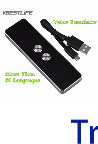 VBESTLIFE Portable Smart Voice Translator Two-Way Real Time Multi-Language Translation For Learning Travelling Business Meeting
