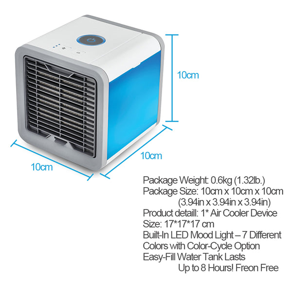 2019 Air Cooler Fan Air Personal Space Cooler Portable Mini Air Conditioner Device Home room Office Desk