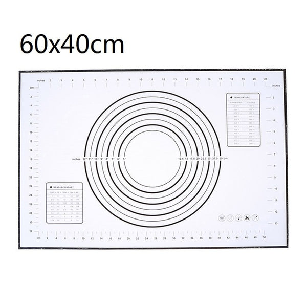 Ex-large Silicone Baking Mat for Oven Scale Rolling Dough Mat Fondant Pastry Mat Non-stick Bakeware Cooking Tools Four Sizes