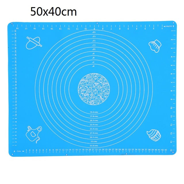 Ex-large Silicone Baking Mat for Oven Scale Rolling Dough Mat Fondant Pastry Mat Non-stick Bakeware Cooking Tools Four Sizes