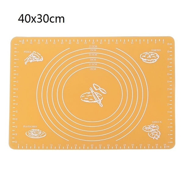 Ex-large Silicone Baking Mat for Oven Scale Rolling Dough Mat Fondant Pastry Mat Non-stick Bakeware Cooking Tools Four Sizes
