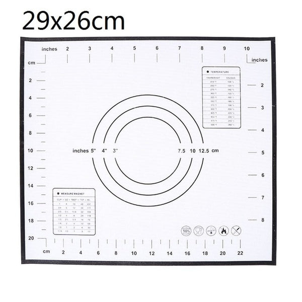 Ex-large Silicone Baking Mat for Oven Scale Rolling Dough Mat Fondant Pastry Mat Non-stick Bakeware Cooking Tools Four Sizes