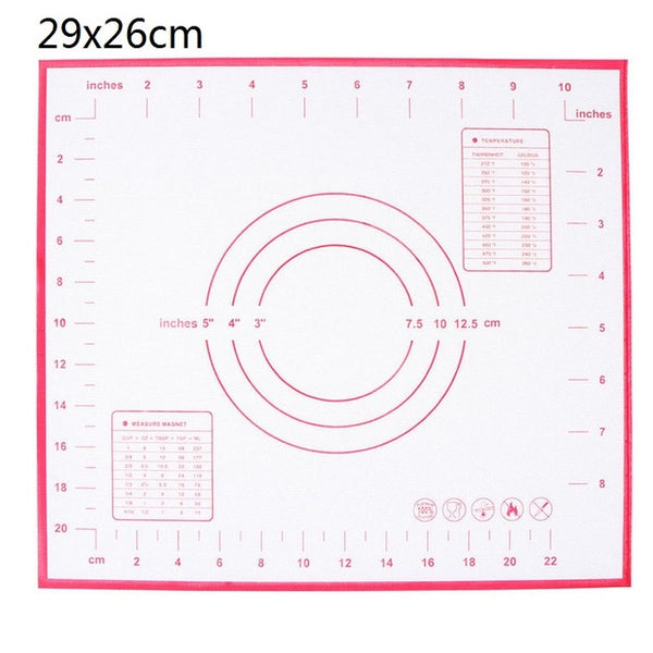 Ex-large Silicone Baking Mat for Oven Scale Rolling Dough Mat Fondant Pastry Mat Non-stick Bakeware Cooking Tools Four Sizes