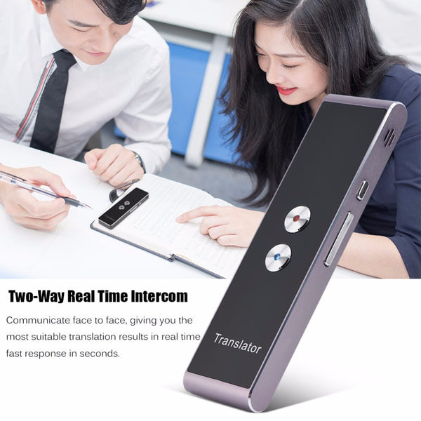 VBESTLIFE Portable Smart Voice Translator Two-Way Real Time Multi-Language Translation For Learning Travelling Business Meeting