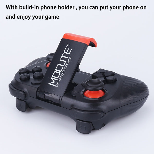 MOCUTE 050 VR Game Pad Android Joystick Bluetooth Controller Selfie Remote Control Shutter Gamepad for PC Smart Phone + Holder