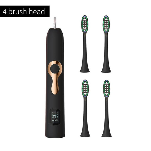 HERE-MEGA Intelligent LCD Sonic Electric Toothbrush Maglev Induction Third Gear Adjustment Intelligent Whitening Toothbrush 608