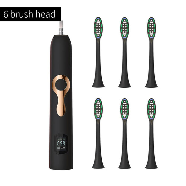 HERE-MEGA Intelligent LCD Sonic Electric Toothbrush Maglev Induction Third Gear Adjustment Intelligent Whitening Toothbrush 608
