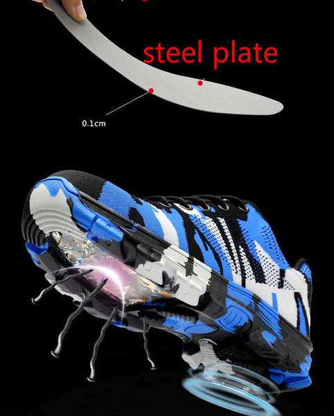 Smash and piercing safety protective shoes men shoes